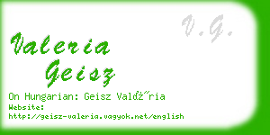 valeria geisz business card